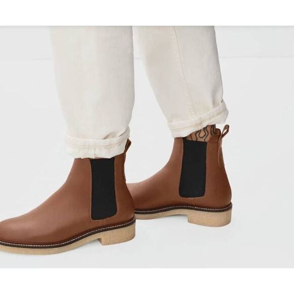 Everlane The Chelsea Boot in Tobacco Brown Woman Size 6 NWOT - Picture 1 of 11